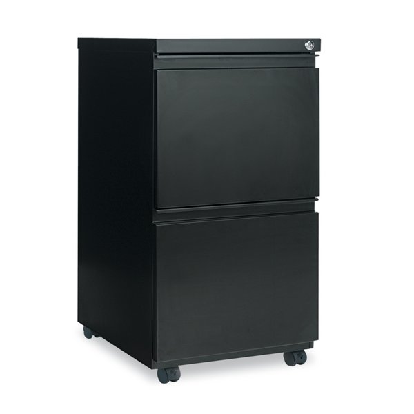 Alera 14.96 in W 2 Drawer File Cabinets, Black ALEPBFFBL